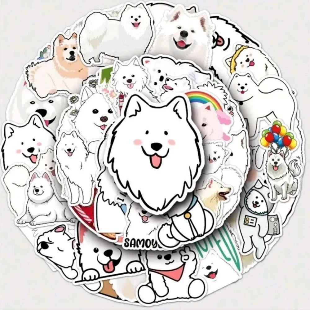 Assorted Samoyed Dog Stickers - Picture 5 of 5